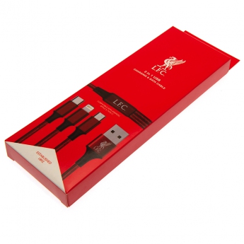 FC Liverpool nabíjecí kabel 3 in 1 charging cable