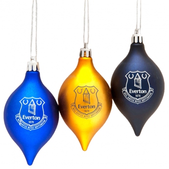 FC Everton vánoční ozdoby 3pk vintage baubles