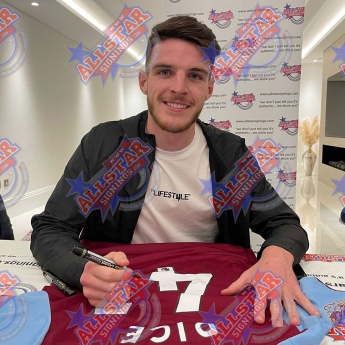 Legendy fotbalový dres West Ham United FC Rice Signed Shirt