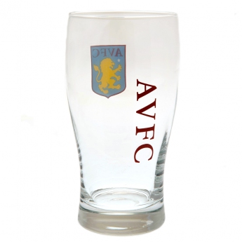 Aston Villa pinta tulip pint glass