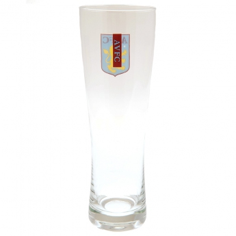 Aston Villa pinta tall beer glass