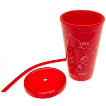FC Liverpool kelímek se slámkou kids beaker red