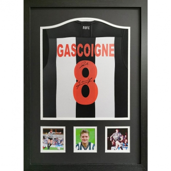 Legendy zarámovaný dres Newcastle United FC Gascoigne Signed Shirt (Framed)