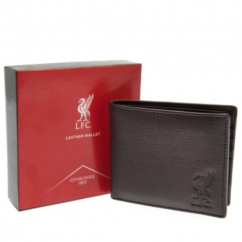 FC Liverpool peněženka brown leather wallet