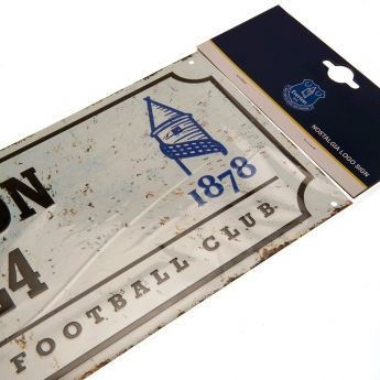 FC Everton cedule na zeď street sign retro