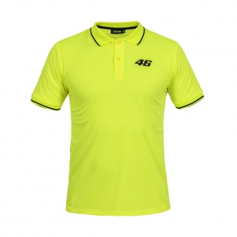 Valentino Rossi pánské polo tričko yellow logo VR46 black Core