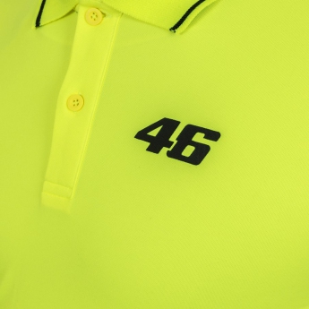 Valentino Rossi pánské polo tričko yellow logo VR46 black Core