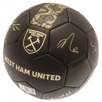 West Ham United fotbalový míč Signature Gold PH size 5