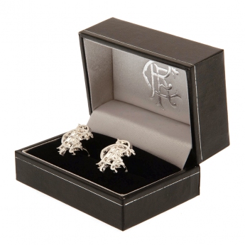 FC Rangers manžetové knoflíčky Silver Plated RFC Cufflinks