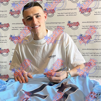 Legendy fotbalový dres Manchester City 2020-21 Foden Signed Shirt