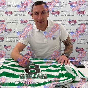 Legendy fotbalový dres Celtic 2021-22 Brown Signed Shirt