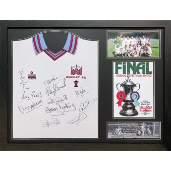 Legendy zarámovaný dres West Ham United 1980 FA Cup Final Signed Shirt (Framed)