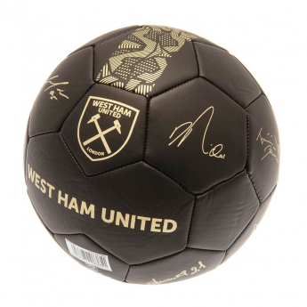 West Ham United fotbalový mini míč Signature Gold PH size 1