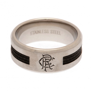 FC Rangers prsten Black Inlay Ring Medium