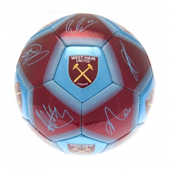 West Ham United fotbalový mini míč Skill Ball Signature size 1