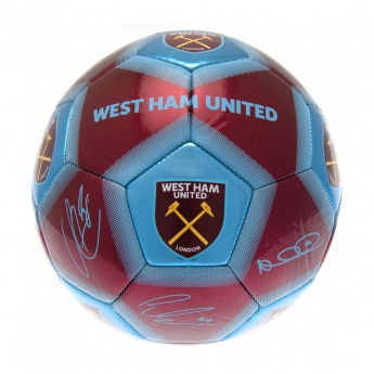 West Ham United fotbalový mini míč Skill Ball Signature size 1