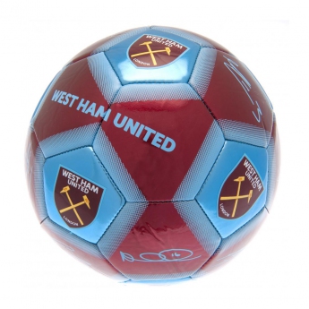 West Ham United fotbalový mini míč Skill Ball Signature size 1