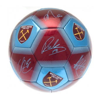 West Ham United fotbalový mini míč Skill Ball Signature size 1