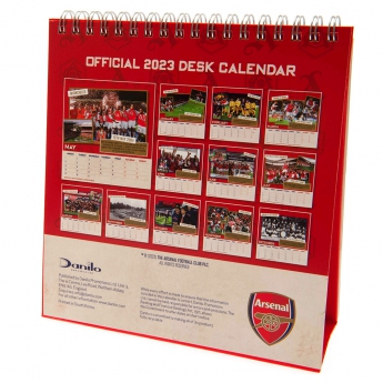 FC Arsenal kalendář Desktop Calendar 2023