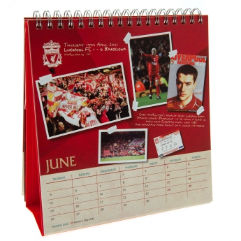 FC Liverpool kalendář Desktop Calendar 2023