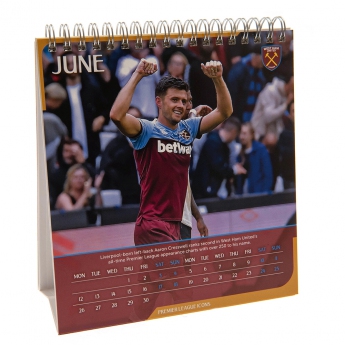 West Ham United kalendář Desktop Calendar 2023