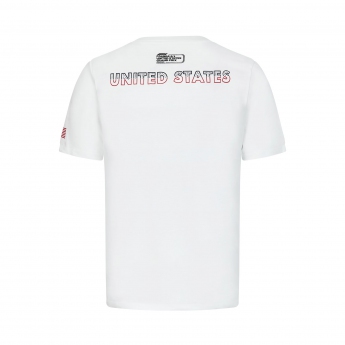 Formule 1 pánské tričko USA white F1 Team 2022