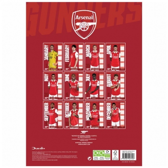 FC Arsenal kalendář A3 Calendar 2023