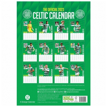 FC Celtic kalendář A3 Calendar 2023