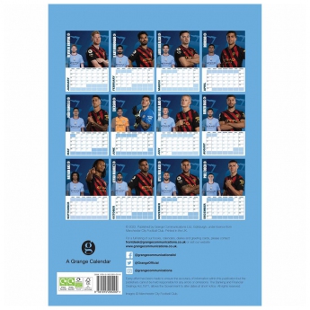 Manchester City kalendář A3 Calendar 2023
