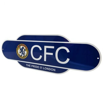 FC Chelsea cedule na zeď Colour Retro Sign