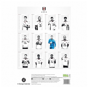 Fulham kalendář A3 Calendar 2023