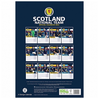 Fotbalové reprezentace kalendář Scotland A3 Calendar 2023