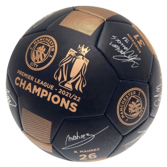 Manchester City fotbalový míč Premier League Champions Signature PH size 5