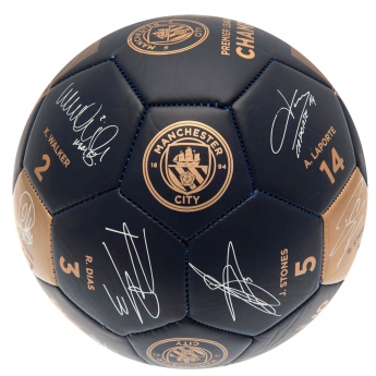 Manchester City fotbalový míč Premier League Champions Signature PH size 5