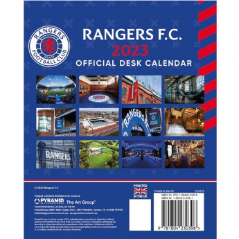 FC Rangers kalendář Desktop Calendar 2023