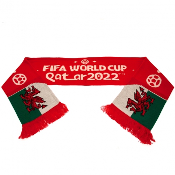 Fotbalové reprezentace zimní šála 2022 Wales Scarf