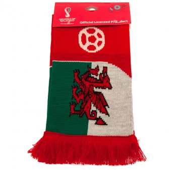 Fotbalové reprezentace zimní šála 2022 Wales Scarf