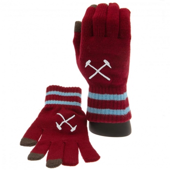 West Ham United dětské rukavice Touchscreen Knitted Gloves Youths