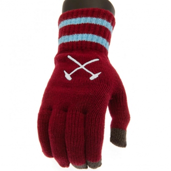 West Ham United dětské rukavice Touchscreen Knitted Gloves Youths