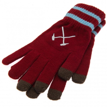 West Ham United dětské rukavice Touchscreen Knitted Gloves Youths