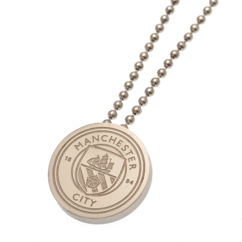 Manchester City řetízek na krk s přívěškem Stainless Steel Pendant & Chain