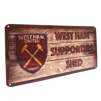 West Ham United cedule na zeď Shed Sign