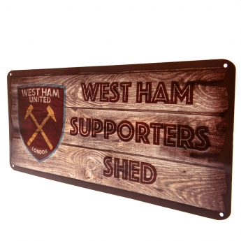 West Ham United cedule na zeď Shed Sign