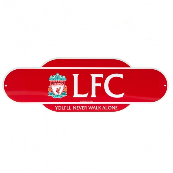 FC Liverpool cedule na zeď Colour Retro Sign