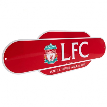 FC Liverpool cedule na zeď Colour Retro Sign