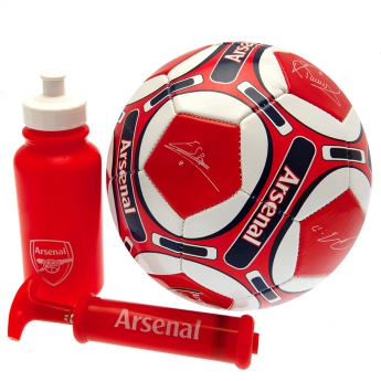 FC Arsenal fotbalový set water bottle - hand pump - size 5 ball - RD