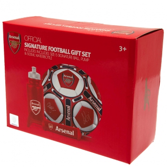 FC Arsenal fotbalový set water bottle - hand pump - size 5 ball - RD