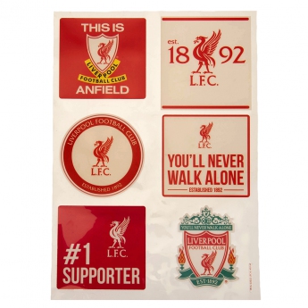 FC Liverpool samolepky Car Decal Set