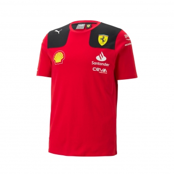 Ferrari pánské tričko Leclerc official red F1 Team 2023