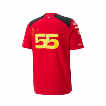 Ferrari pánské tričko Sainz official red F1 Team 2023